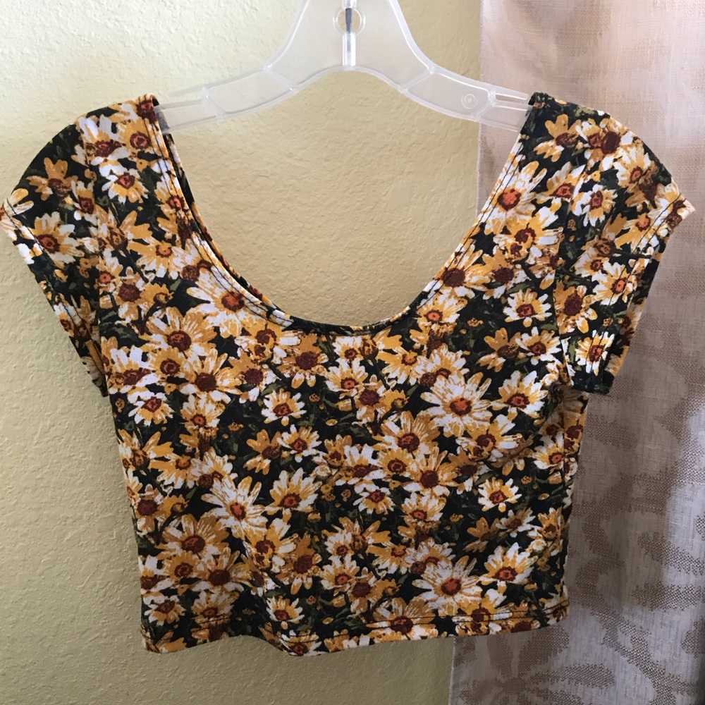 Sunflower crop top